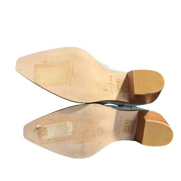 7 For All Mankind Womens Denim Blue Western Cowboy Ankle Boots, Size 36 NWOB - Picture 9 of 10